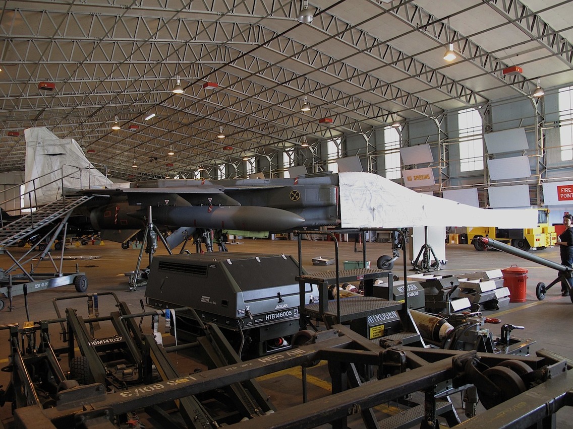 R.A.F. Jaguar site work